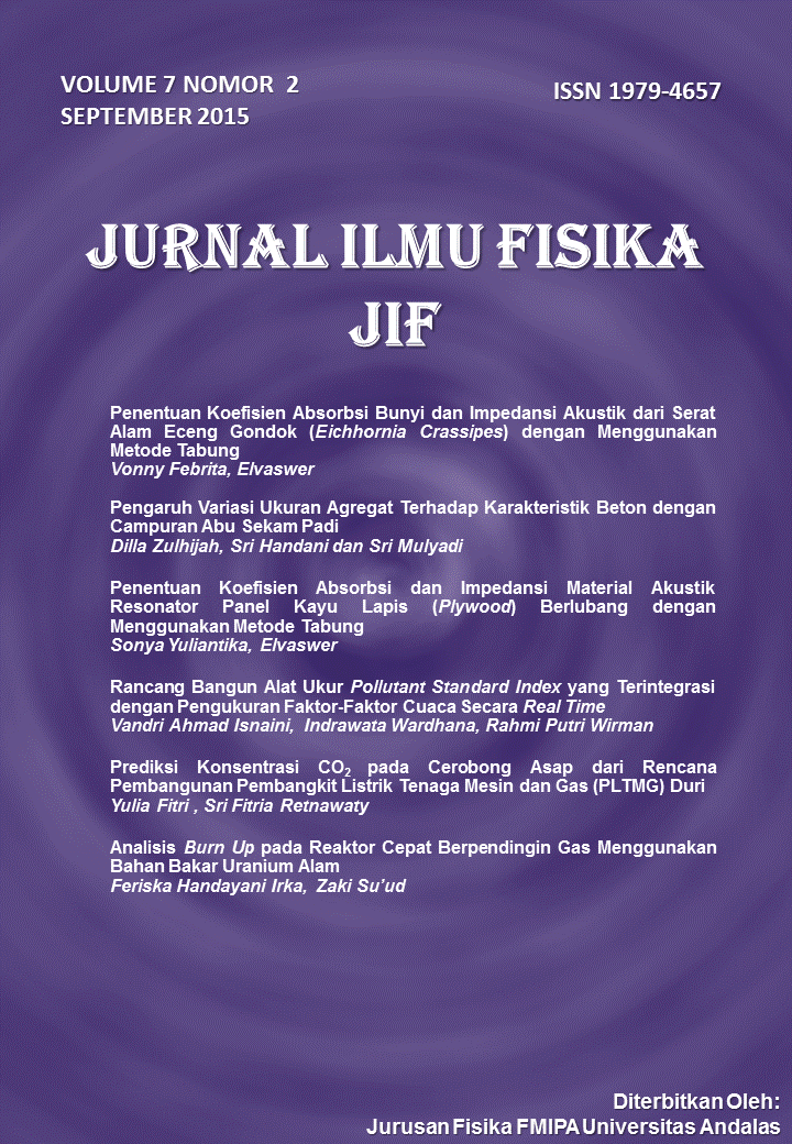 					View Vol. 7 No. 2 (2015): JURNAL ILMU FISIKA
				