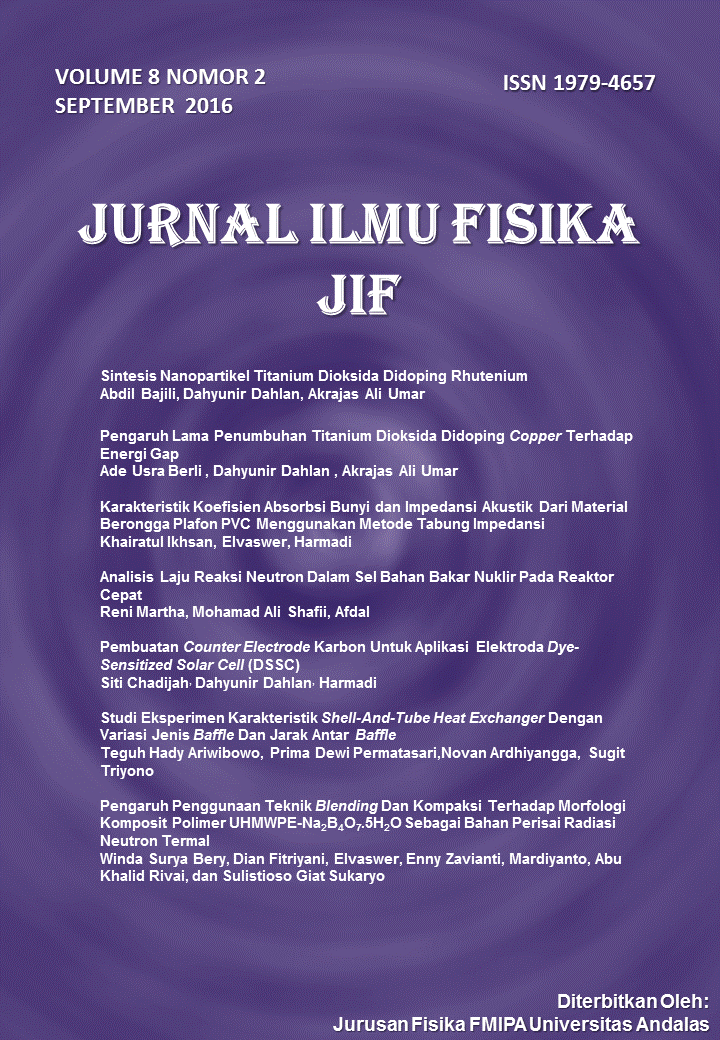 					View Vol. 8 No. 2 (2016): JURNAL ILMU FISIKA
				